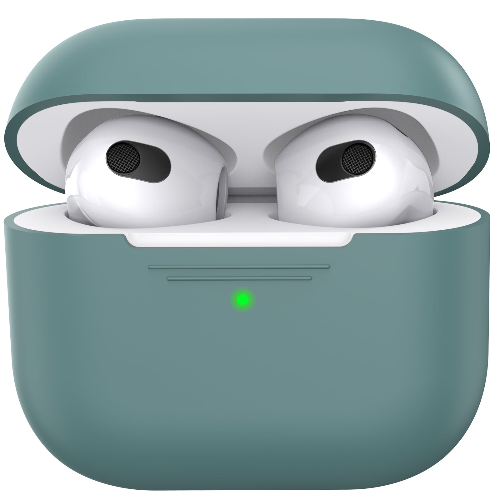 AHASTYLE PT176 For Apple AirPods 3 Silicone Protective Case Bluetooth Earphone Anti-drop Cover with Anti-dust Charging Port Plug AHASTYLE PT176 For Apple AirPods 3 Silicone Protective Case Bluetooth Earphone Anti-drop Cover with Anti-dust Charging Port Plug